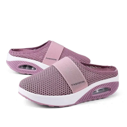 Comfortable Air-Cushioned Walking Shoes - Womens Mesh Sneakers