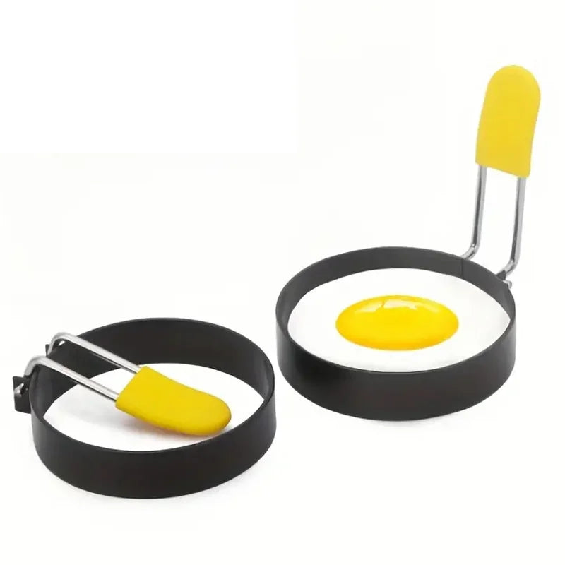 (2Pcs) Non-Stick Fried Egg Shaper Pancake - Round Pancake Mold for Omelet & Muffins - Piachoi Store