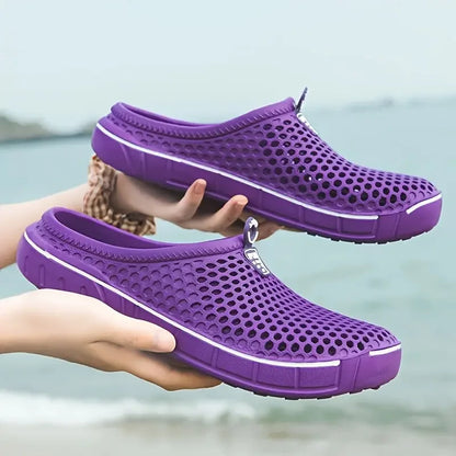 Airy Comfort Clogs - Summer Quick-Dry Beach Clogs with Breathable Cut-Out Design