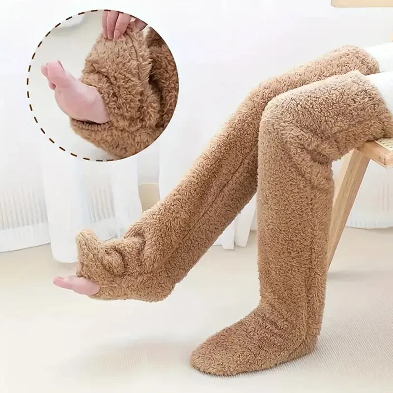 Cozy Winter Essentials: Plush Over-the-Knee Socks