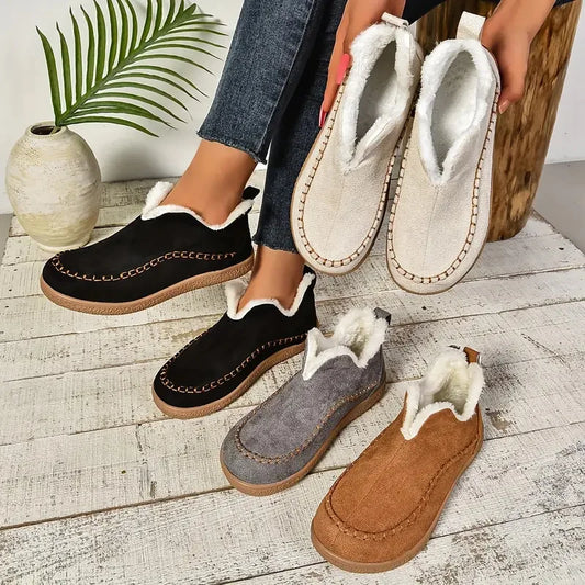 Plush Lined Slippers for Women