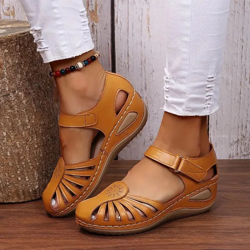 Women's Lightweight Flat Sandals - Low Wedge Casual Shoes - Piachoi Store