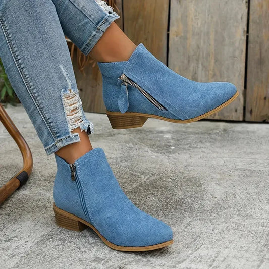 Women's Chic Ankle Boots - Comfortable and Stylish Footwear for Everyday Wear