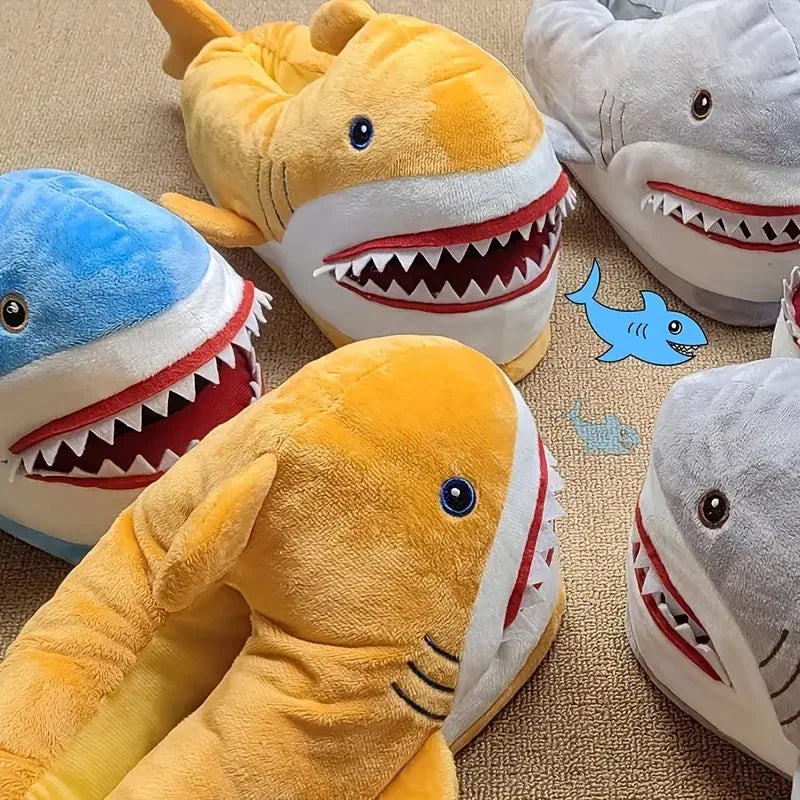 Unleash Fun & Warmth: Cozy Shark Plush Slippers for Ultimate Relaxation