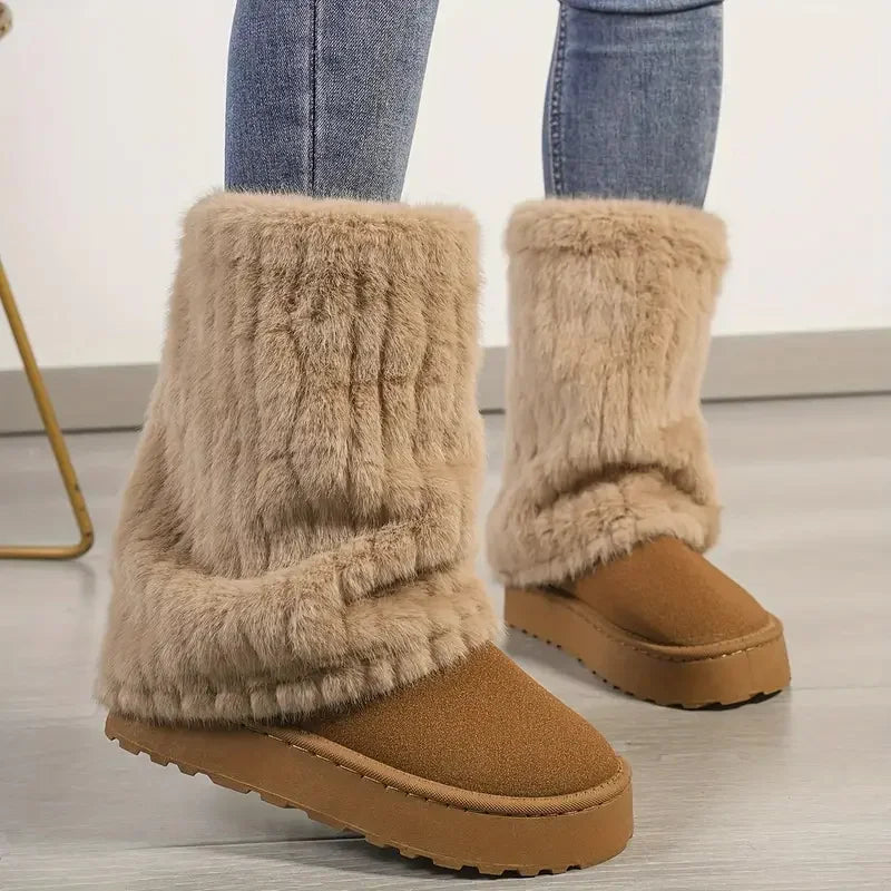 Step into Comfort - Plush Winter Warmth Boots