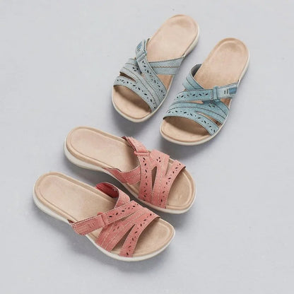 Women's Orthopedic Sandals - Adjustable Straps, Soft Soles, Perfect for Summer Beaches