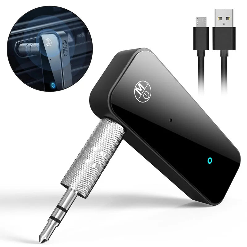 Bluetooth 5.0 USB Wireless Transmitter Receiver 2in1 Audio Adapter 3.5mm Aux Car - Piachoi Store