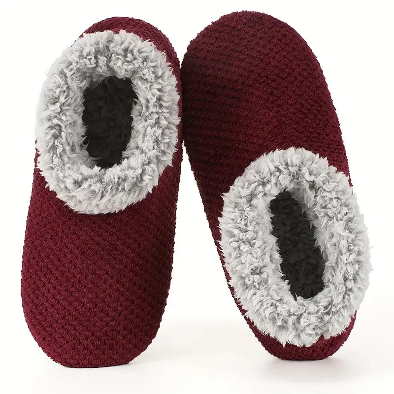 Ultimate Home Comfort & Warmth: Cozy Sherpa-Lined Slippers