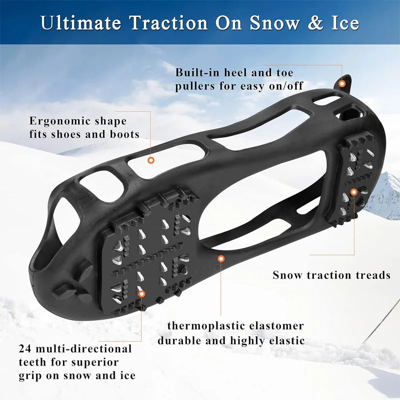 24 Multi-directional Studs Ice Cleats for Shoes & Boots - Piachoi Store