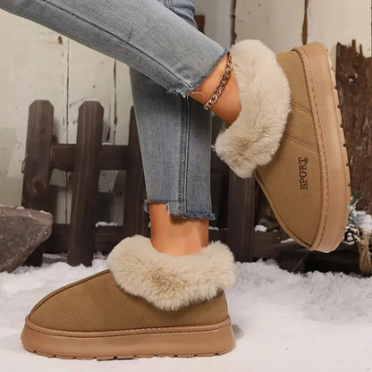 Cozy Comfort Plush Slippers - A Warm Embrace for Your Feet!