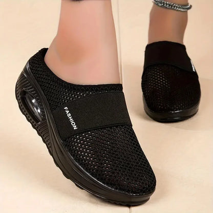 Comfortable Air-Cushioned Walking Shoes - Womens Mesh Sneakers