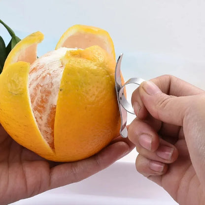 (2 Pcs) Stainless Steel Orange Peeler - Easy to Use Citrus Peeler - Piachoi Store