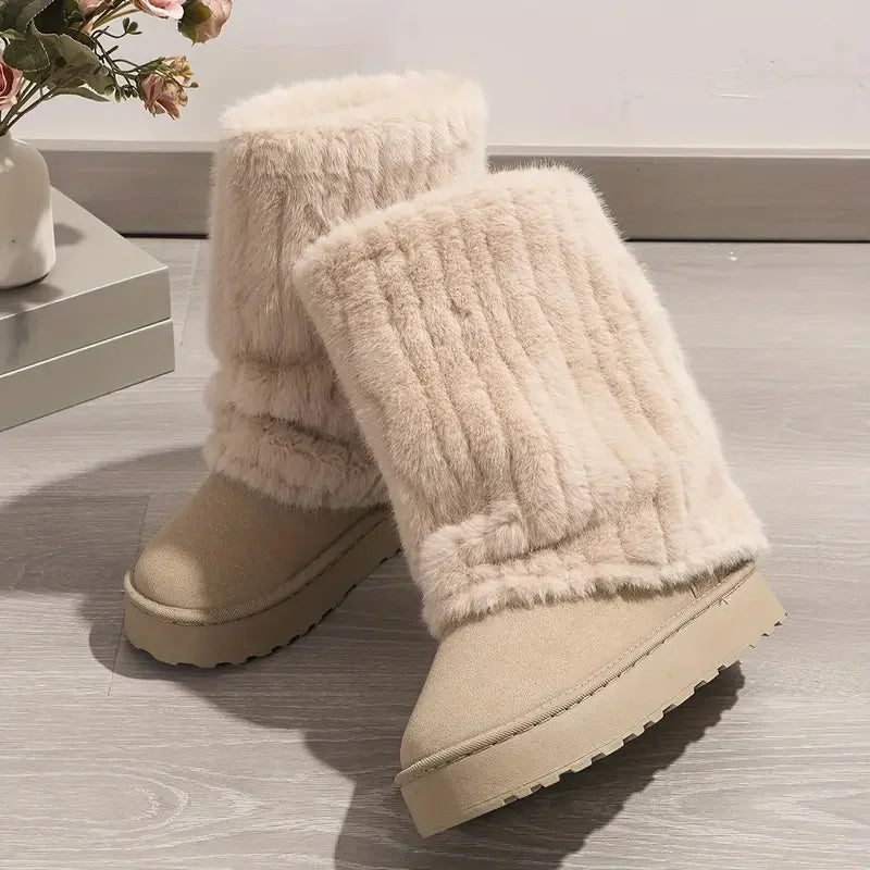 Step into Comfort - Plush Winter Warmth Boots