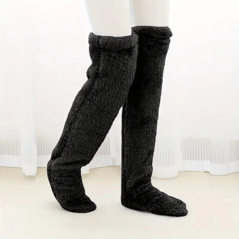 Cozy Winter Essentials: Plush Over-the-Knee Socks