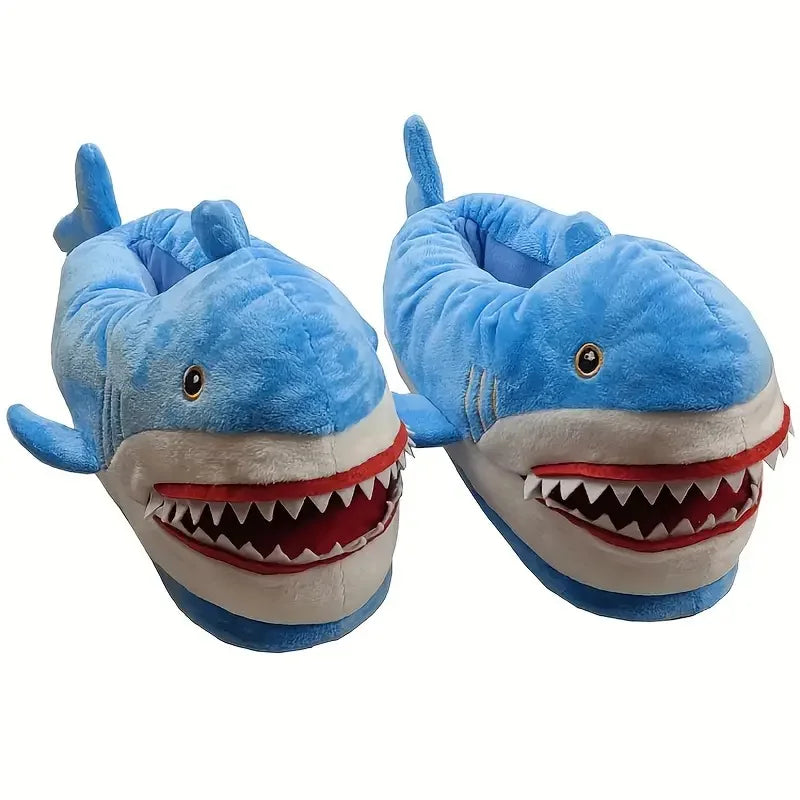 Unleash Fun & Warmth: Cozy Shark Plush Slippers for Ultimate Relaxation