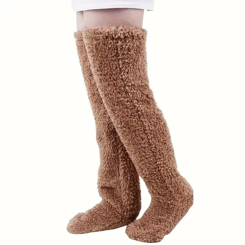 Cozy Winter Essentials: Plush Over-the-Knee Socks