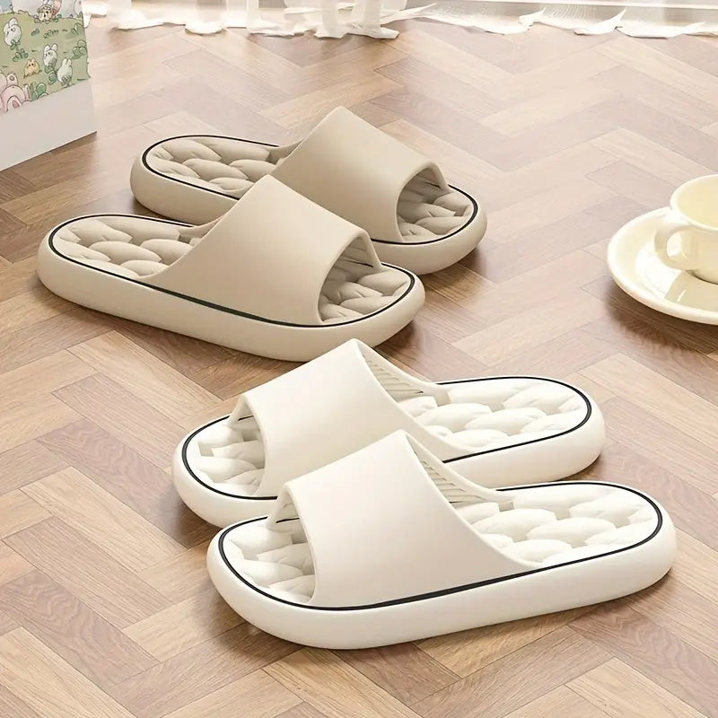 Comfortable Indoor Home Slides - Simple Soft Sole Pillow Slides - Piachoi Store