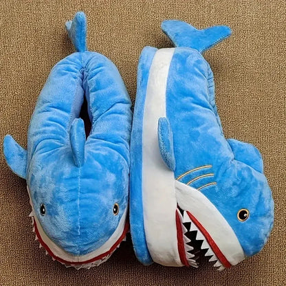 Unleash Fun & Warmth: Cozy Shark Plush Slippers for Ultimate Relaxation