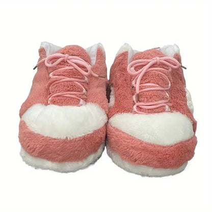 Cozy Plush Star Slippers Unisex – Ultra-Soft Fluffy House Shoes with Non-Slip Sole