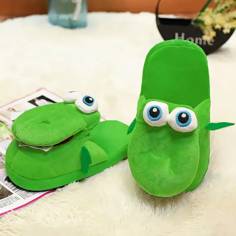 Cute Animal Plush Slippers Unisex – Soft, Cozy, Non-Slip House Shoes