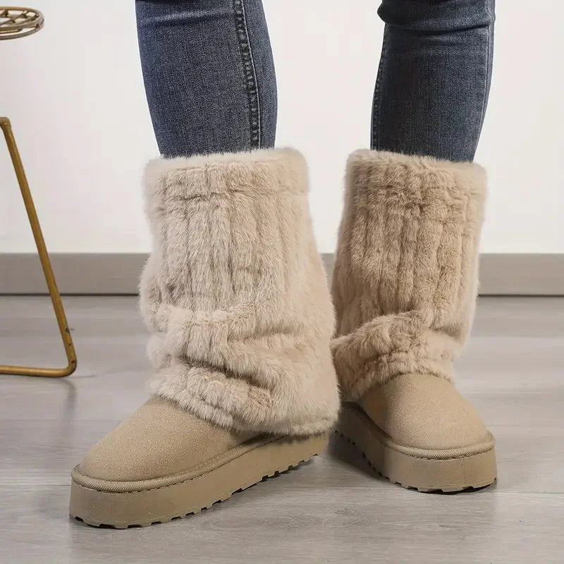 Step into Comfort - Plush Winter Warmth Boots