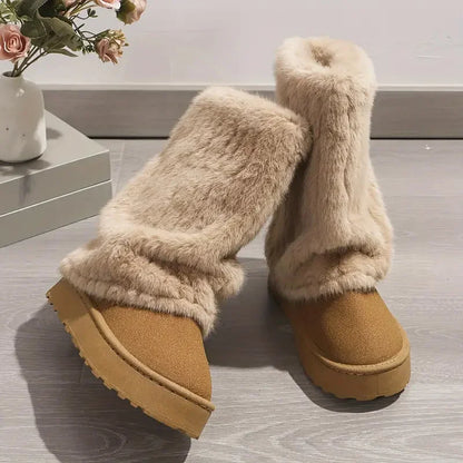 Step into Comfort - Plush Winter Warmth Boots