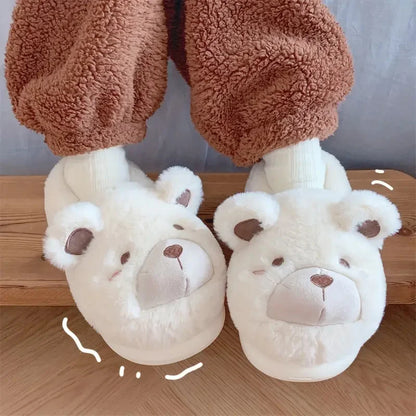 Teddy Bear Plush Slippers – Cozy Comfort with a Cuddly Twist