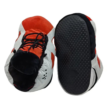 Basketball Cozy Sneaker-Style Plush Slippers Unisex