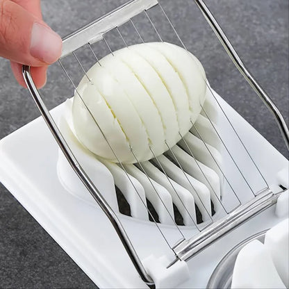 2 In 1 Stainless Steel Boiled Egg Slicer Cutter - Piachoi Store