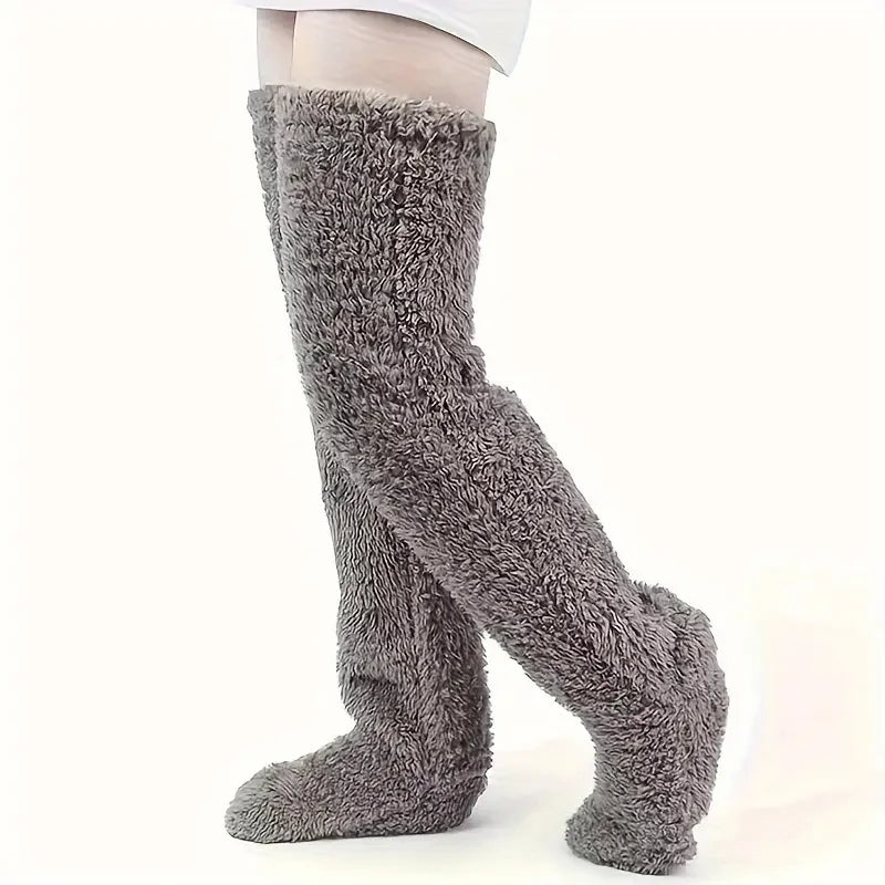 Cozy Winter Essentials: Plush Over-the-Knee Socks