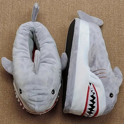 Unleash Fun & Warmth: Cozy Shark Plush Slippers for Ultimate Relaxation