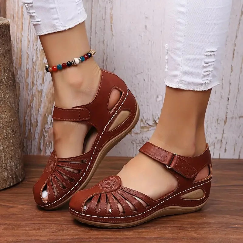 Women's Lightweight Flat Sandals - Low Wedge Casual Shoes - Piachoi Store