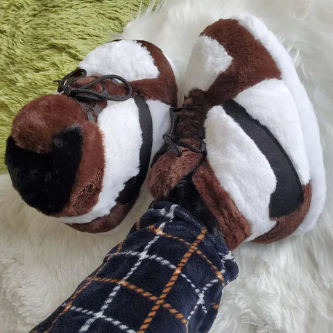 Comfortable Plush Sneaker Slippers - Piachoi Store