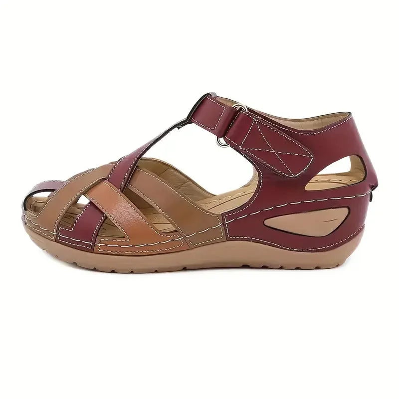 Women's Colorblock Wedge Sandals - Casual Outdoor Sandals - Piachoi Store