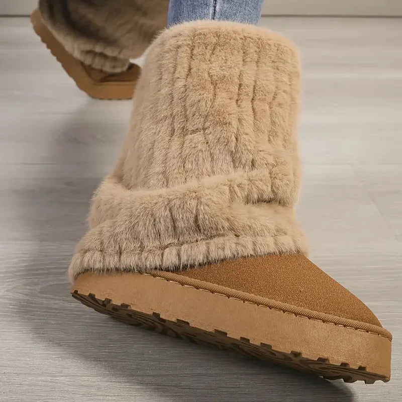 Step into Comfort - Plush Winter Warmth Boots