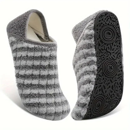 Heavenly Soft Cozy Home Plush Flat Sock Slippers