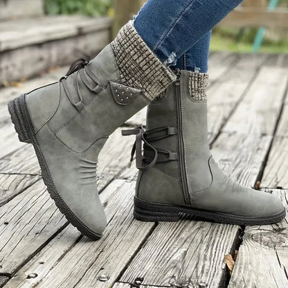 Women's Warm Cozy & Stylish Winter Boots with Knitted Cuff