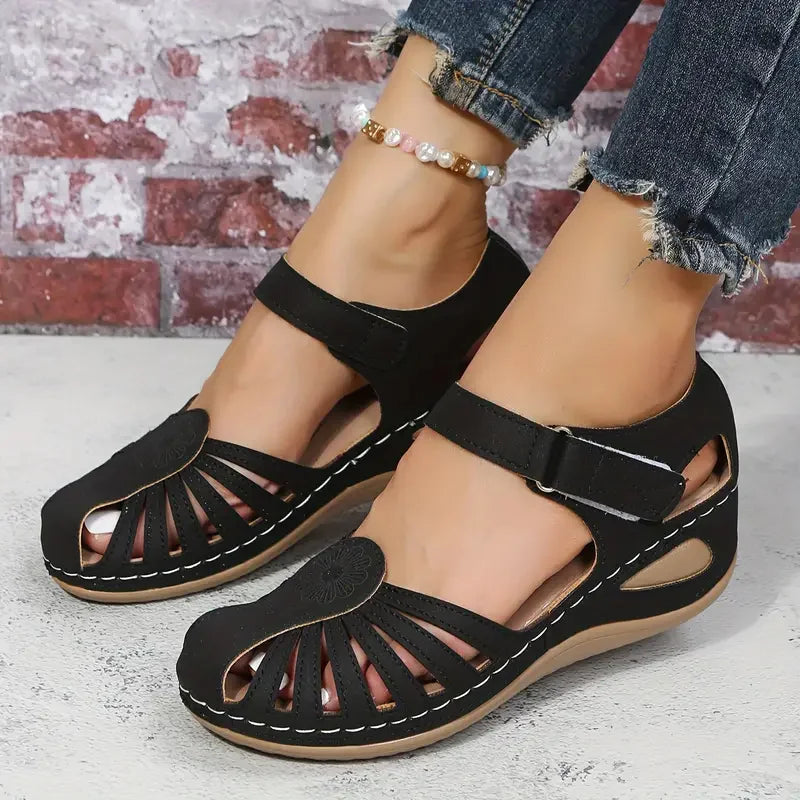 Women's Lightweight Flat Sandals - Low Wedge Casual Shoes - Piachoi Store