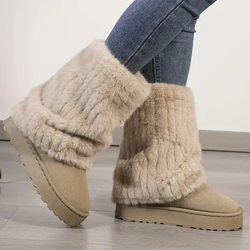 Step into Comfort - Plush Winter Warmth Boots