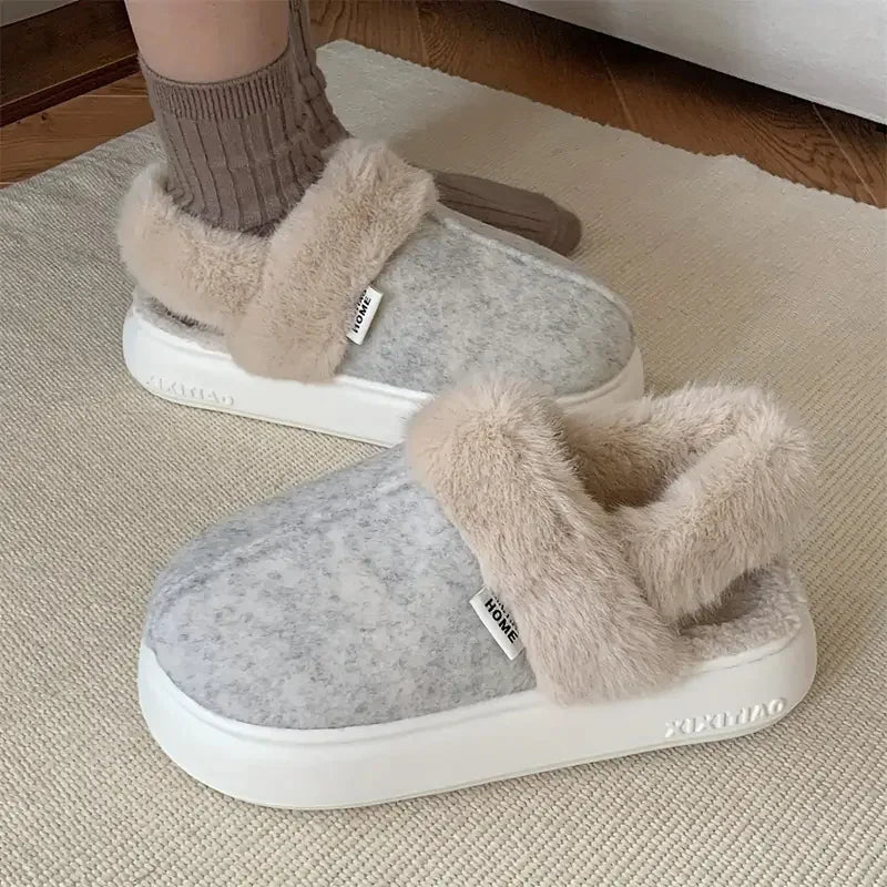 Fluffy House Slippers for Women