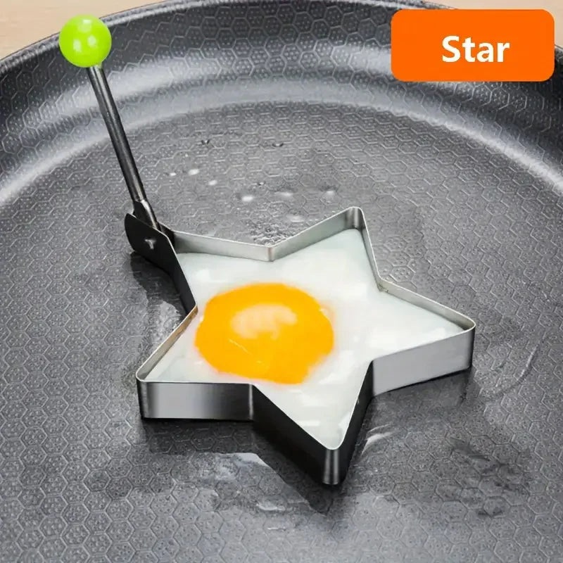 (5Pcs) Stainless Steel Fried Egg Pancake Shaper Omelette Mold - Frying Egg Cooking Tools - Piachoi Store