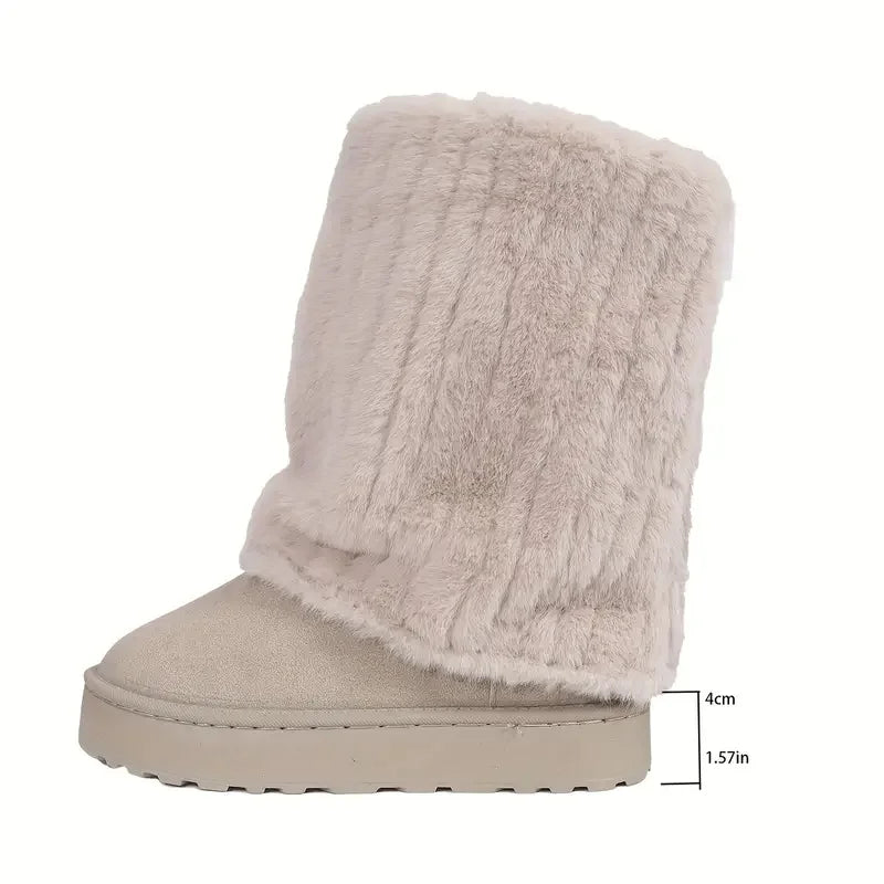 Step into Comfort - Plush Winter Warmth Boots