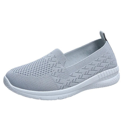 Slip on Casual Sneakers for Women - Flats Comfortable Knitted Loafers Lightweight Nurse Walking Sneakers - Piachoi Store