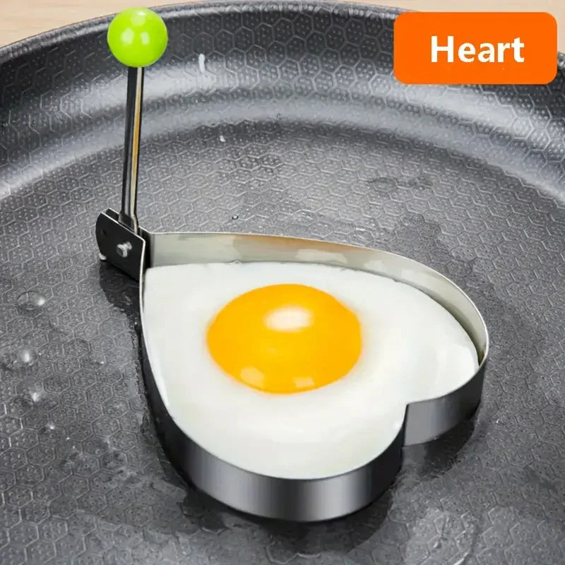 (5Pcs) Stainless Steel Fried Egg Pancake Shaper Omelette Mold - Frying Egg Cooking Tools - Piachoi Store