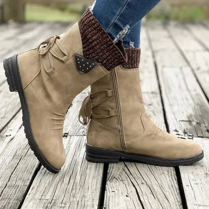 Women's Warm Cozy & Stylish Winter Boots with Knitted Cuff