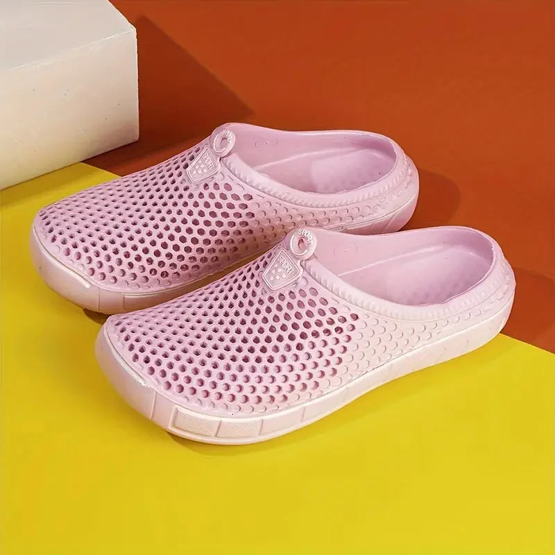 Airy Comfort Clogs - Summer Quick-Dry Beach Clogs with Breathable Cut-Out Design