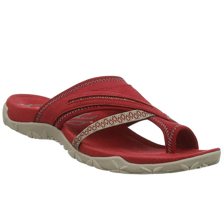 Women's Orthopedic Cross-Strap Flip-Flops: Comfortable and Casual