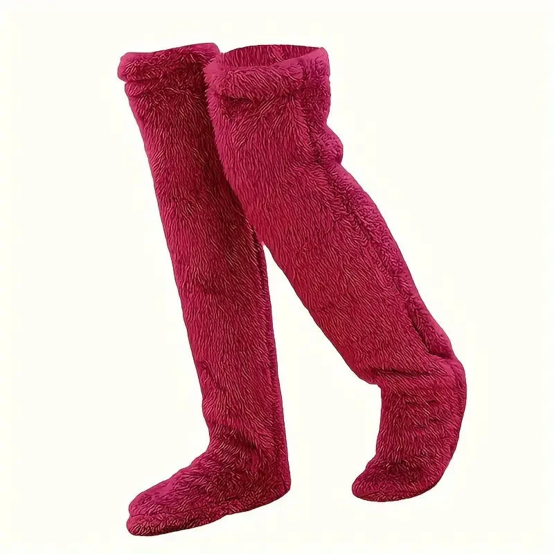 Cozy Winter Essentials: Plush Over-the-Knee Socks