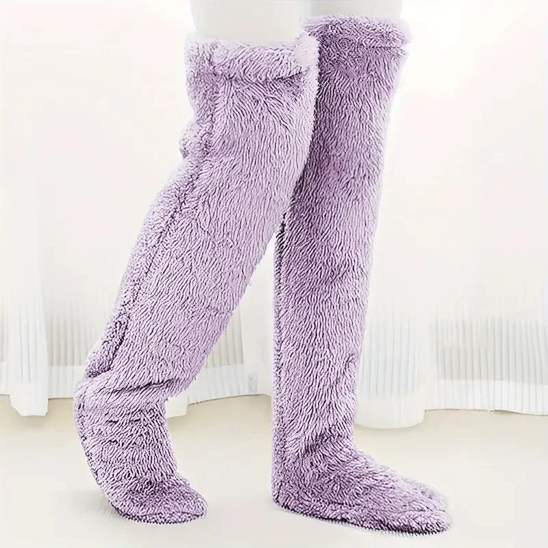 Cozy Winter Essentials: Plush Over-the-Knee Socks