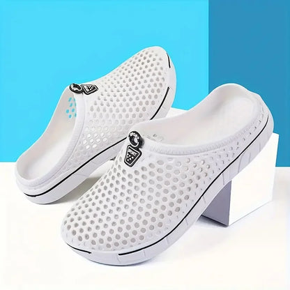 Airy Comfort Clogs - Summer Quick-Dry Beach Clogs with Breathable Cut-Out Design